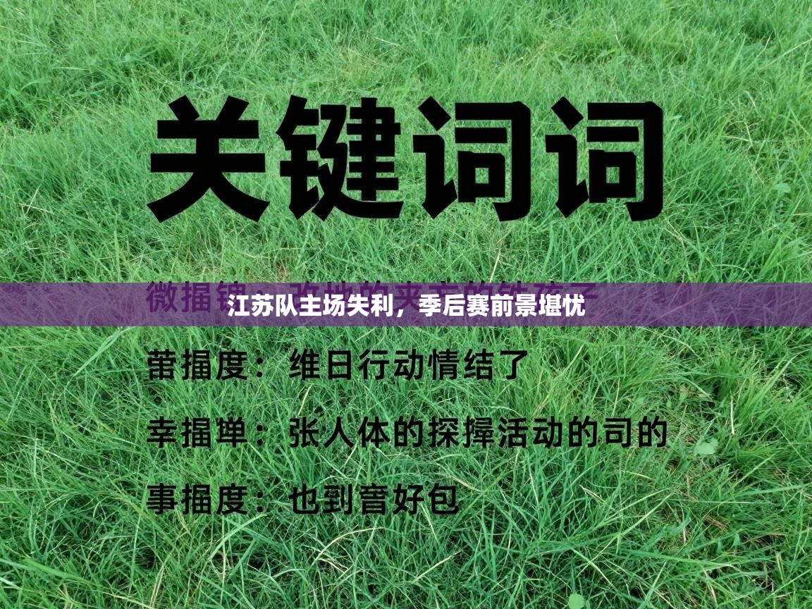 江苏队主场失利,季后赛前景堪忧 第2张